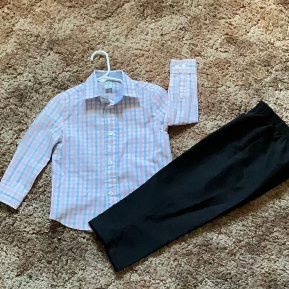 Take 50% OFF- Class Club Boy's 2pcs Dress Shirt/Pants, Size-3T